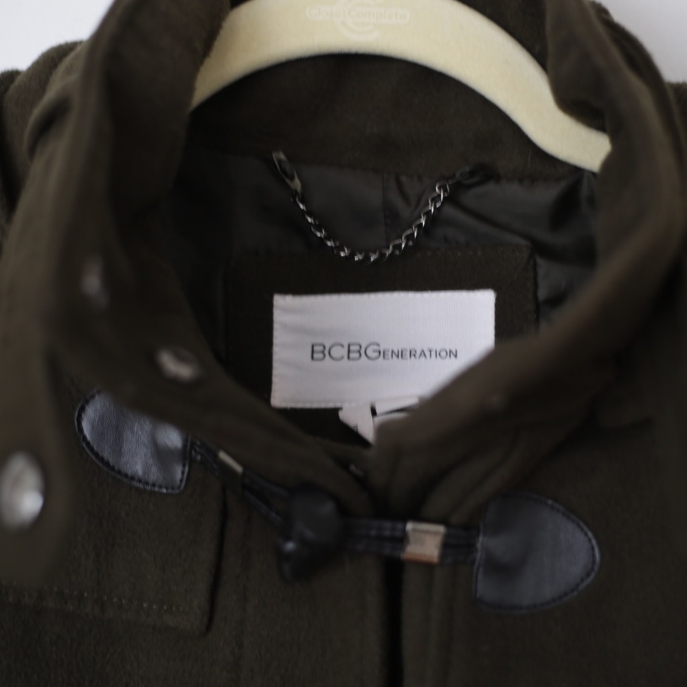 BCBGeneration Green Peacoat with Toggles Small - Picture 7 of 7